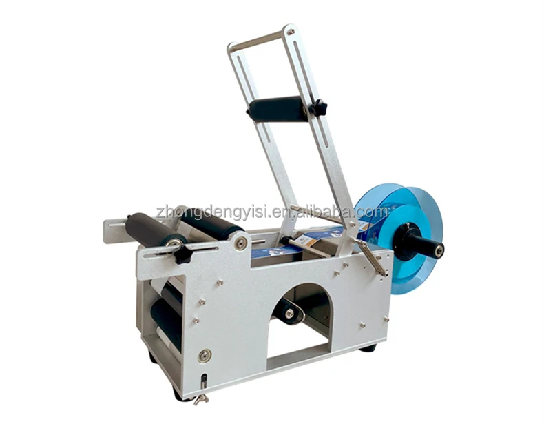 Semi Automatic Manual Price Labeling Machine For Round Plastic Glass Bottles