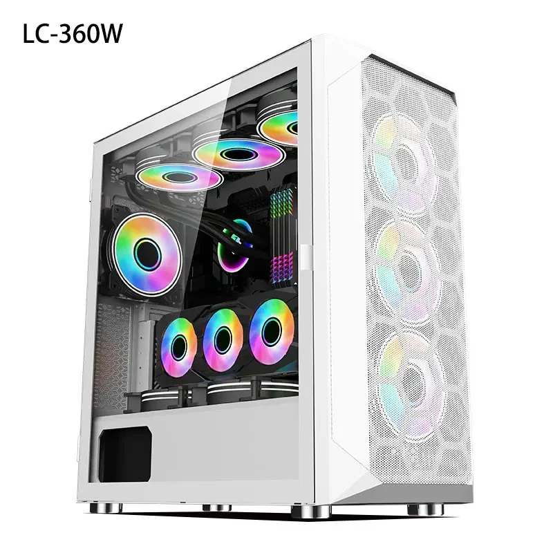 2023 ATX i9 12900k 4090 caja de torre completa para juegos de ordenador caja de pc caja de juegos de vidrio templado para computadora