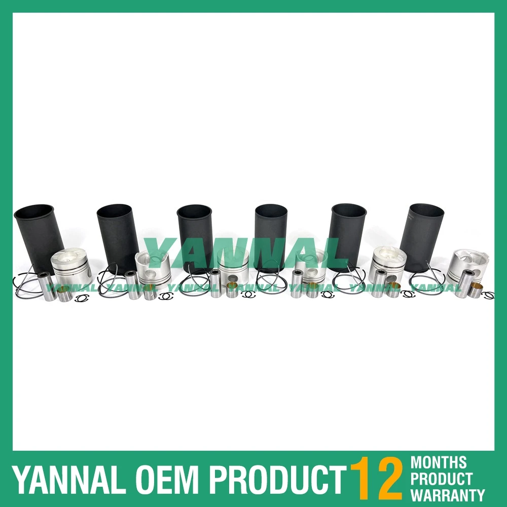 طقم بطانة اسطوانة NE6 لأجزاء محرك حفارة نيسان