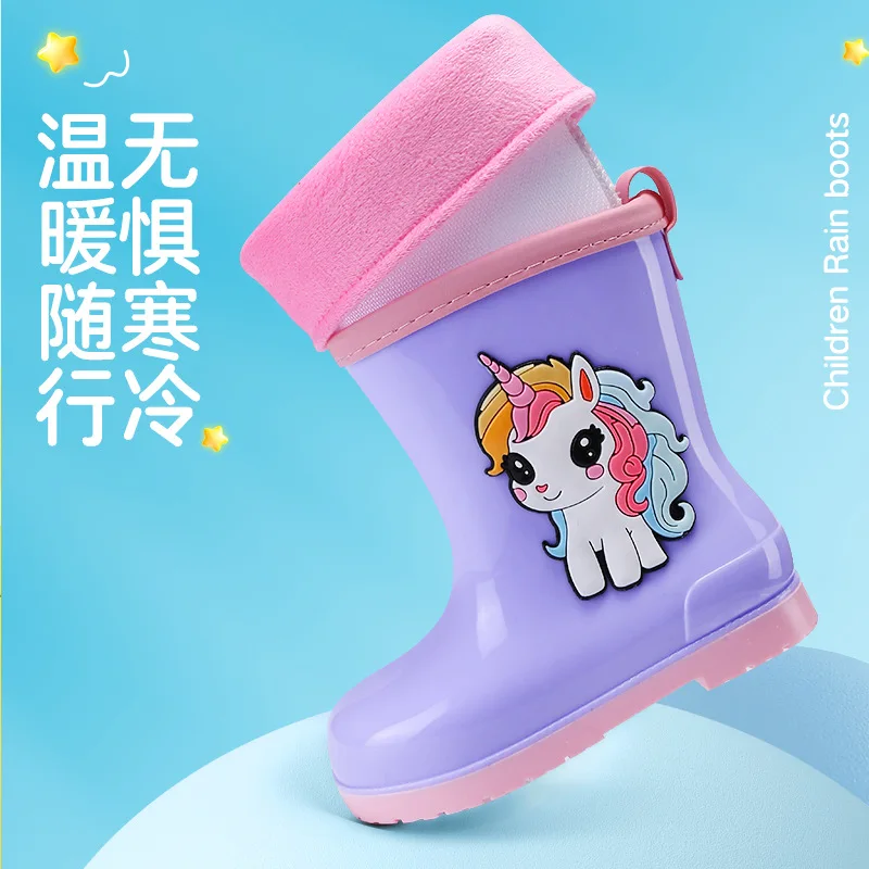 All-season Boy Girl Dinosaur Rain Boot Kid Non-slip Soft-soled Outdoor Water Shoe Children Garden Water Shoe Outdoor Casual Shoe