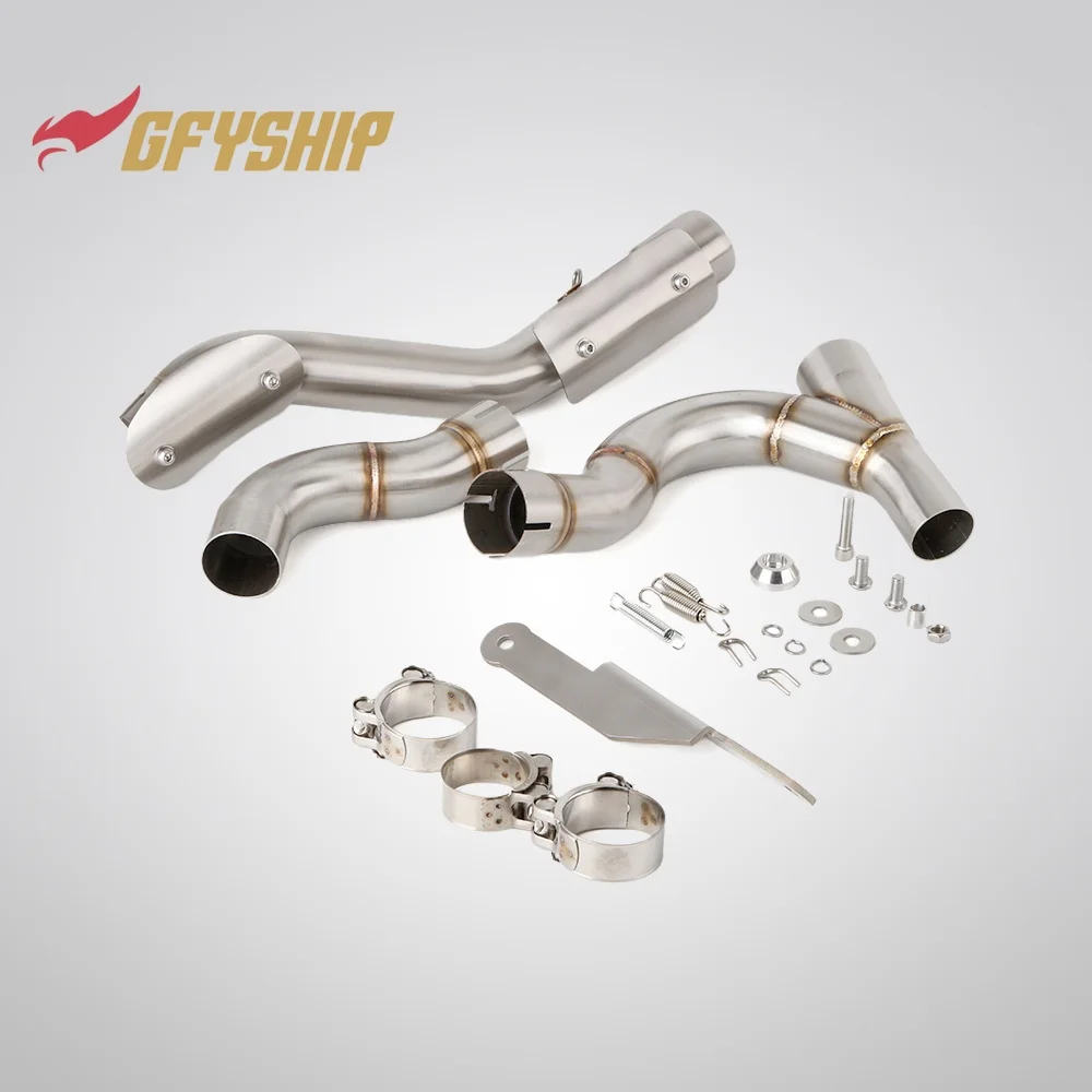 Motorcycle Exhausts Middle Link Pipes Slip-on For DUCATI DESERT X 2022 2023 2024 2025