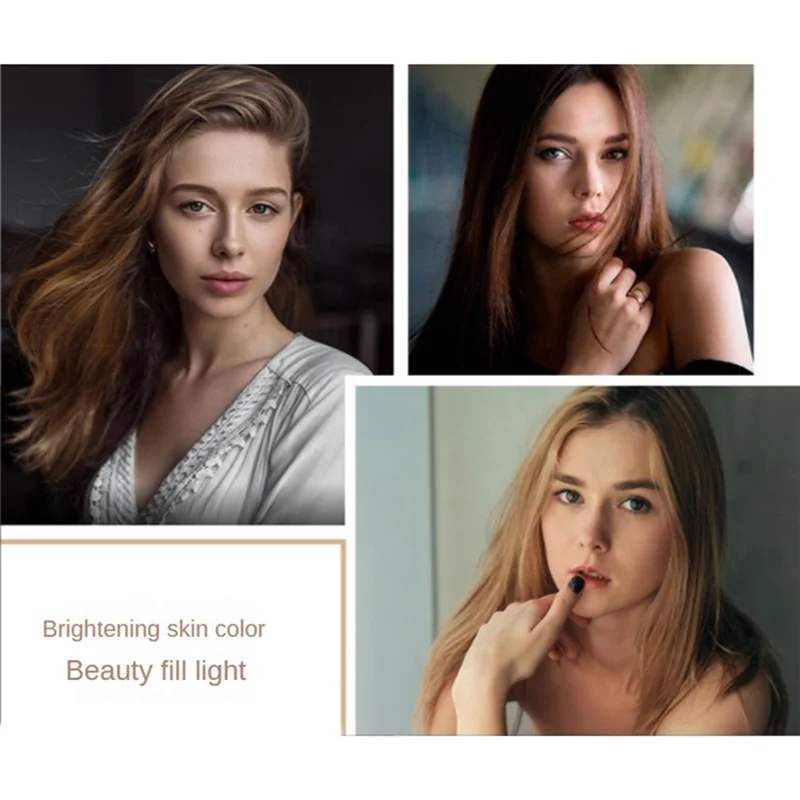 ABKI-Mobile Phone Fill Flash Lens Light Lamp Clip Three Stop Dimming Mini Durable Practical 10 LED Selfie Ring Beauty