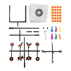 Detachable multi-purpose animal type metal cross target for shooting practice