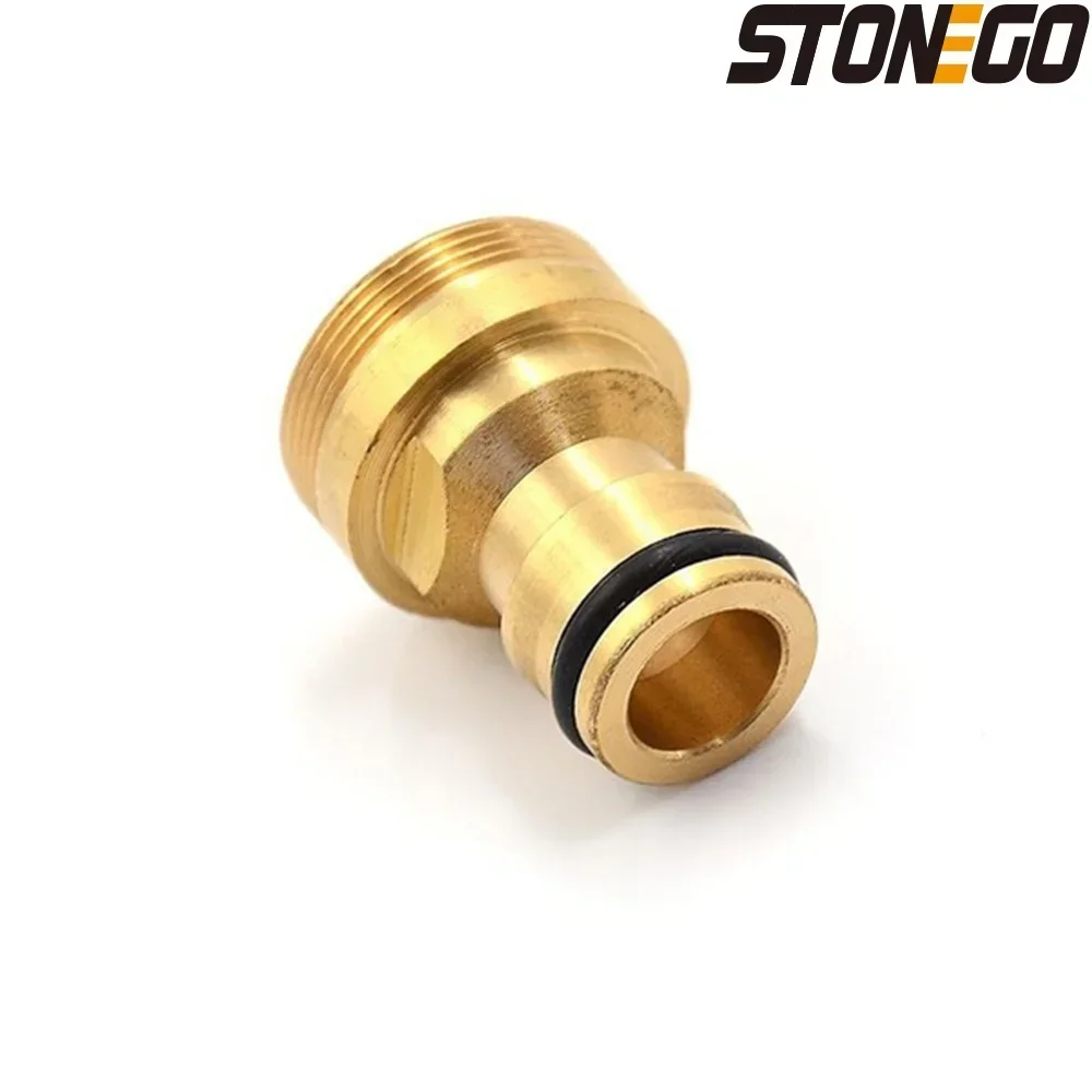 STONEGO Brass M22 M24 Thread Hose Water Tube Connector Tap Snap Adaptor Fitting Garden Quick Connector Kitchen Faucet Adapter