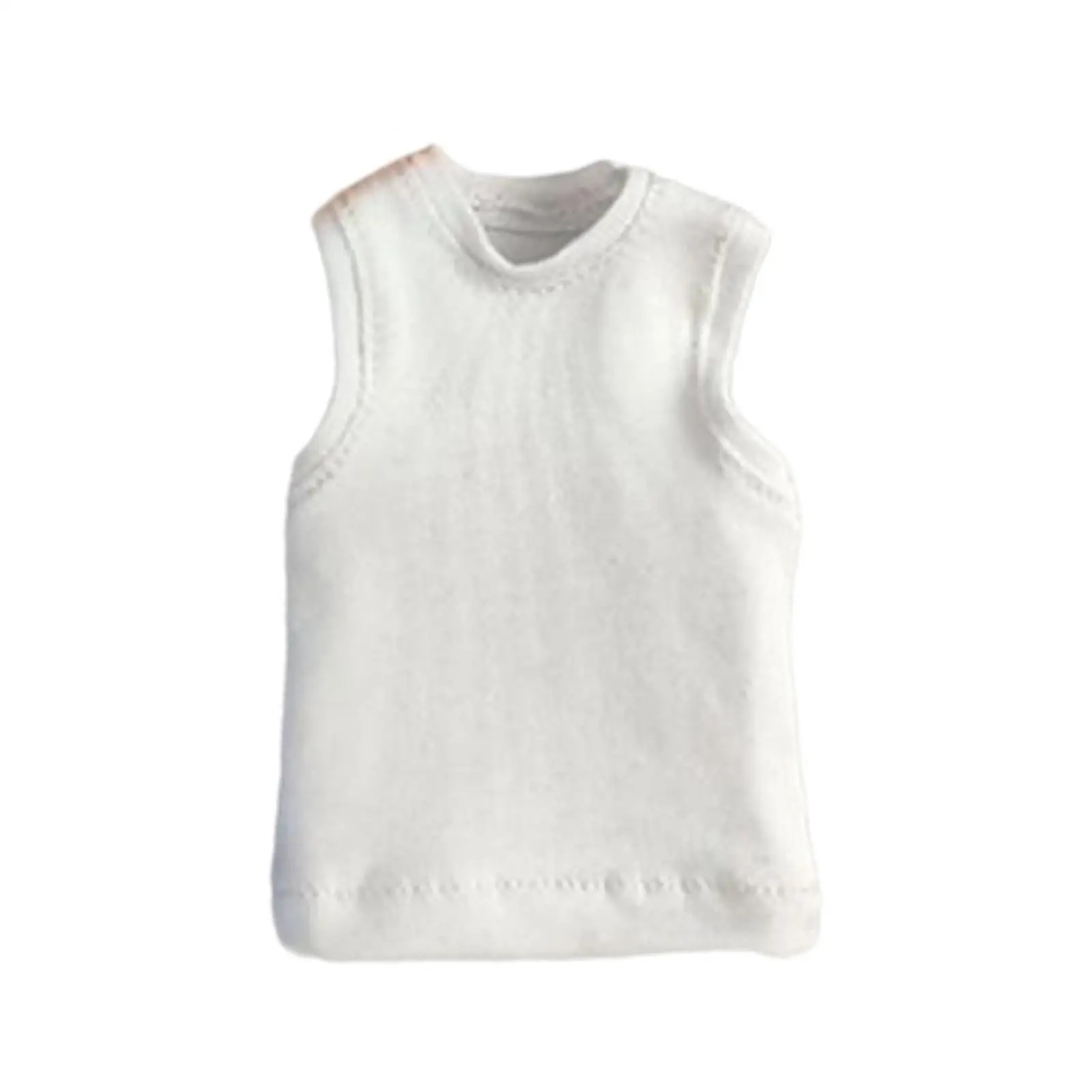 6x1/6 t-shirt sans manches gilet Miniature Costume habiller à la main figurine poupée vêtements pour 12in figurines masculines accessoires
