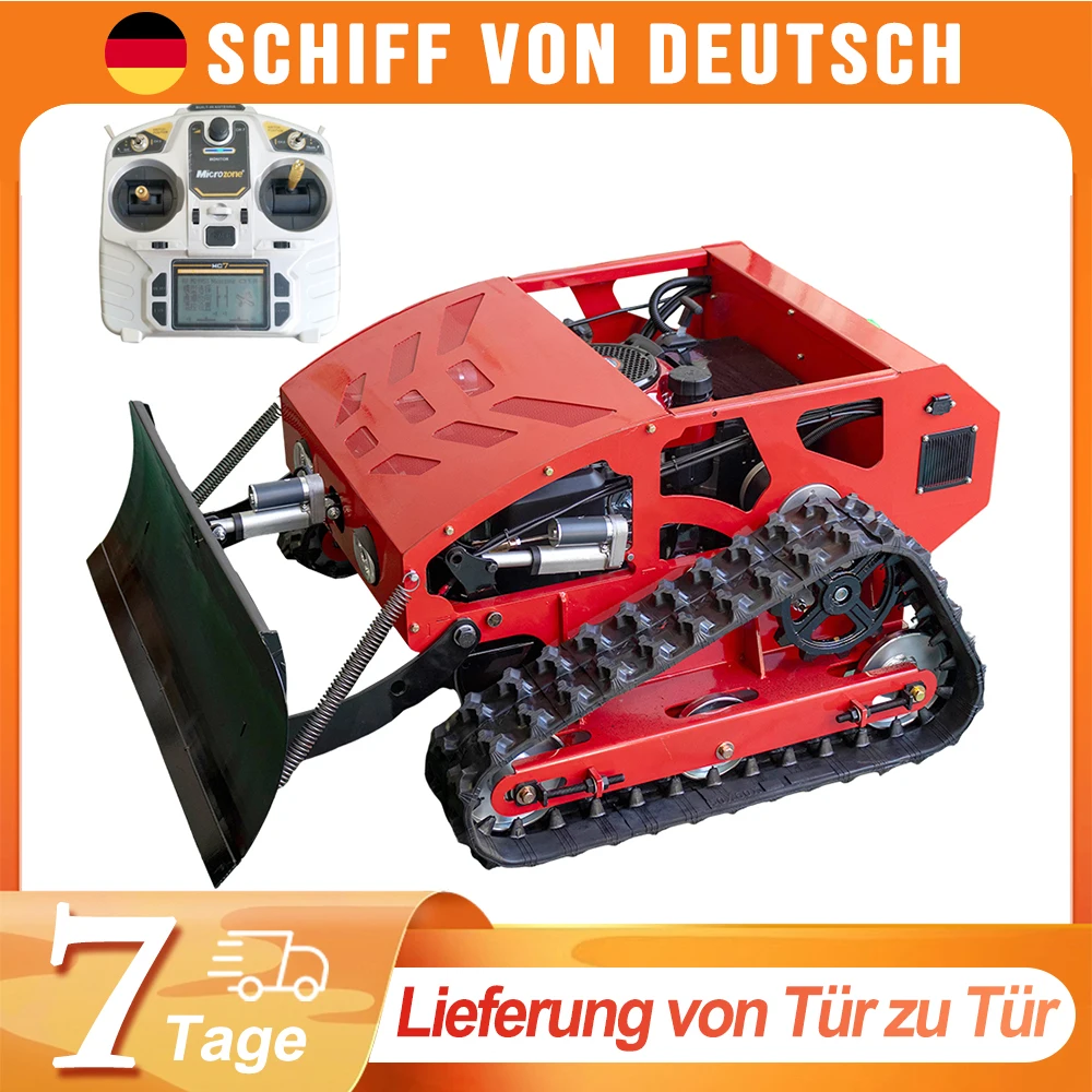 German Warehouse Gasoline Mower Robot With Snow Plower Remote Control MS550SN for Wasteland Garden