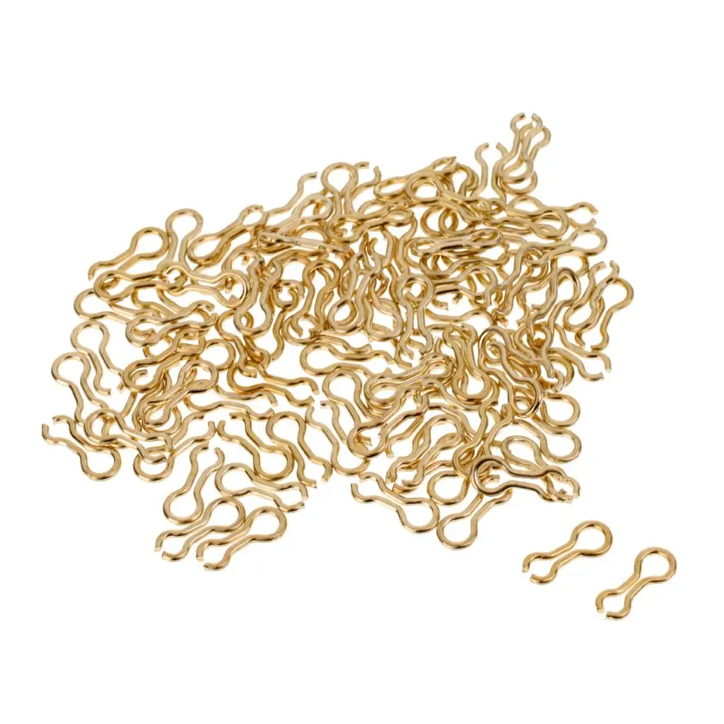 3-6pack 100pcs Alloy Brass Sinker Eyes Eyelets for Lead Weight Mold Fishing