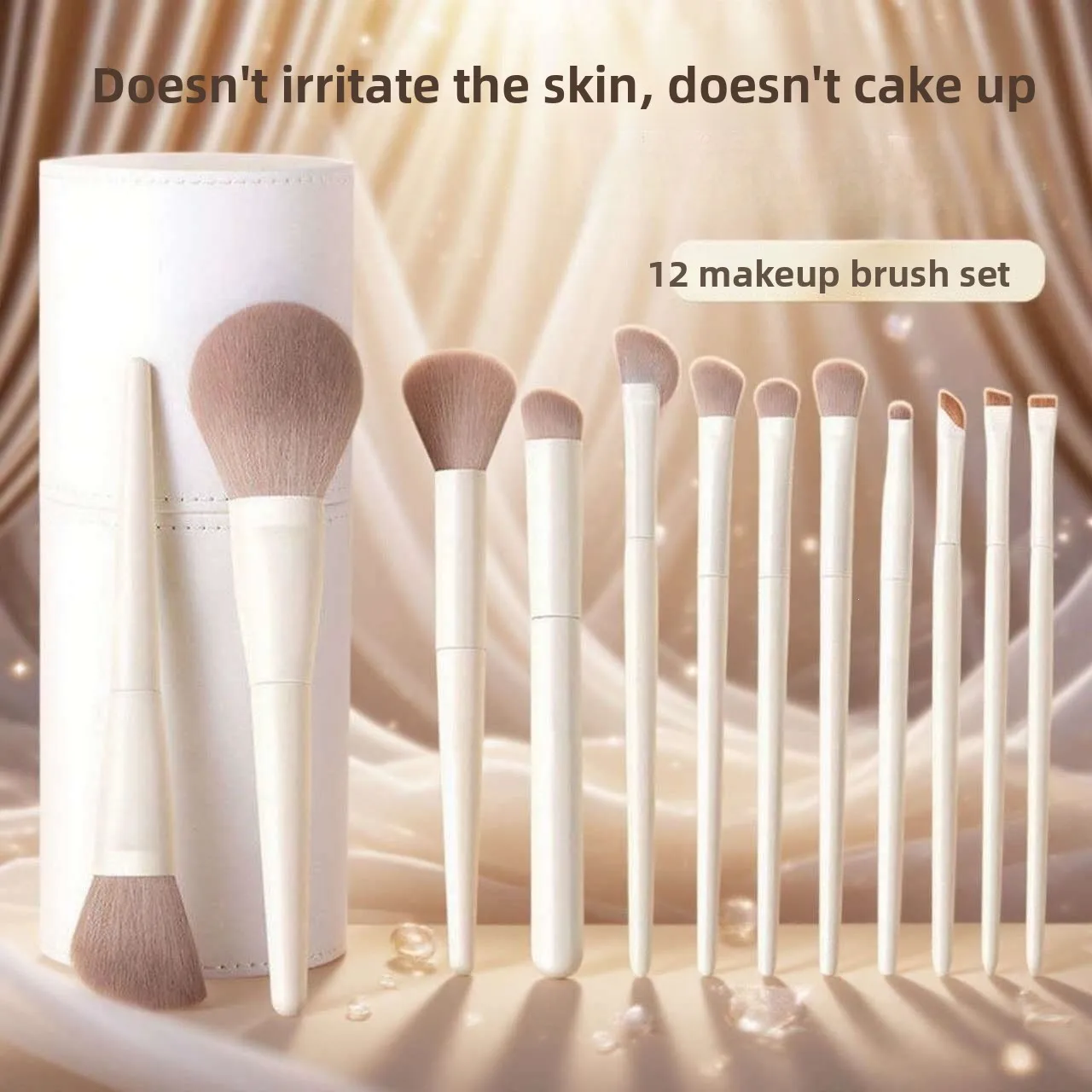 Beginner-friendly Soft  Eyeshadow Brush Set, Multifunctional Eye Makeup Kit with Blending Brush, Easy-to-Use Student Makeup Tool