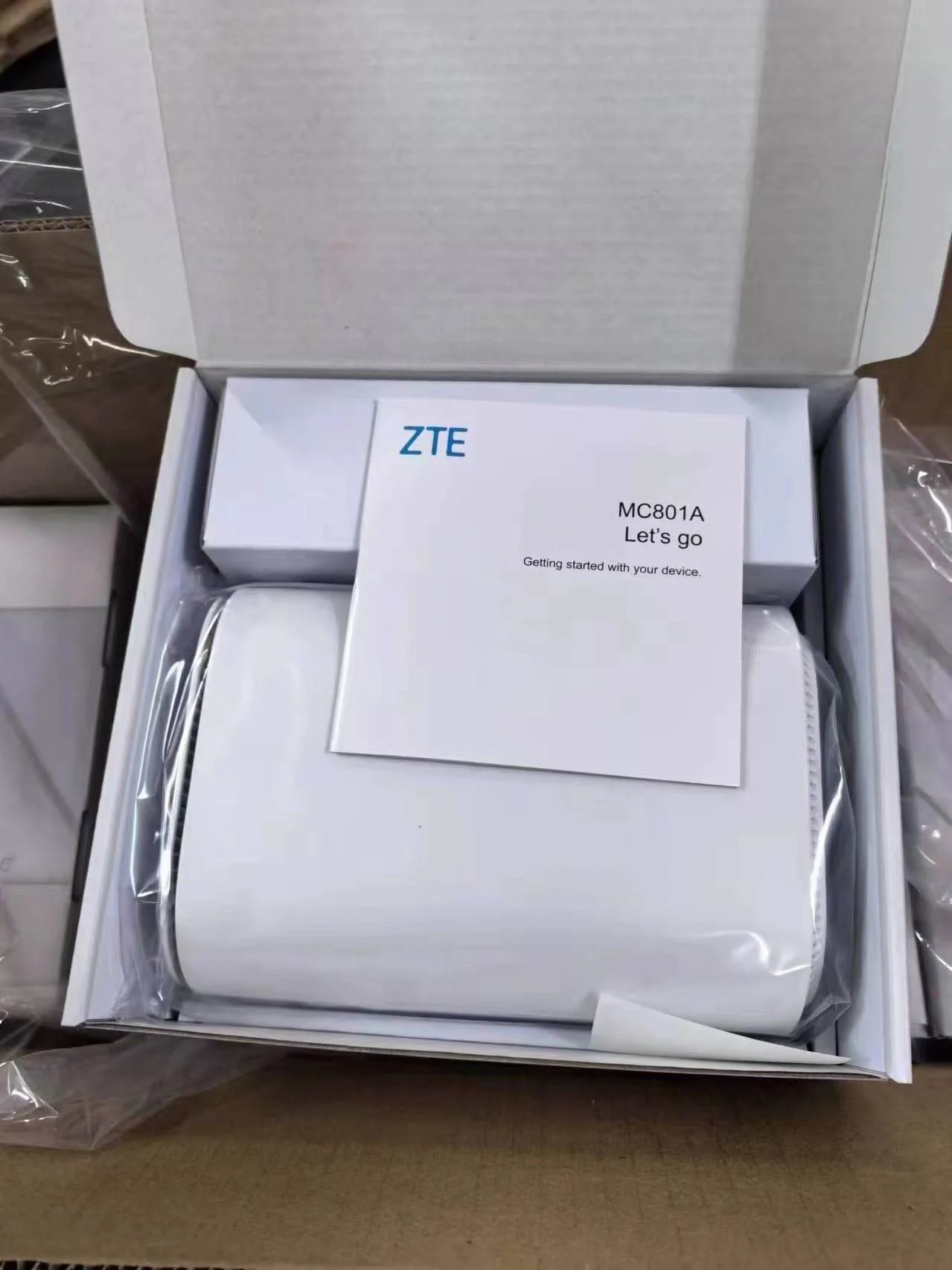 ZTE MC801A لجهاز التوجيه ZTE Wifi 10 جيجابت إيثرنت يدعم Wps / ZTE 5G CPE MC801A WiFi 6 راوتر