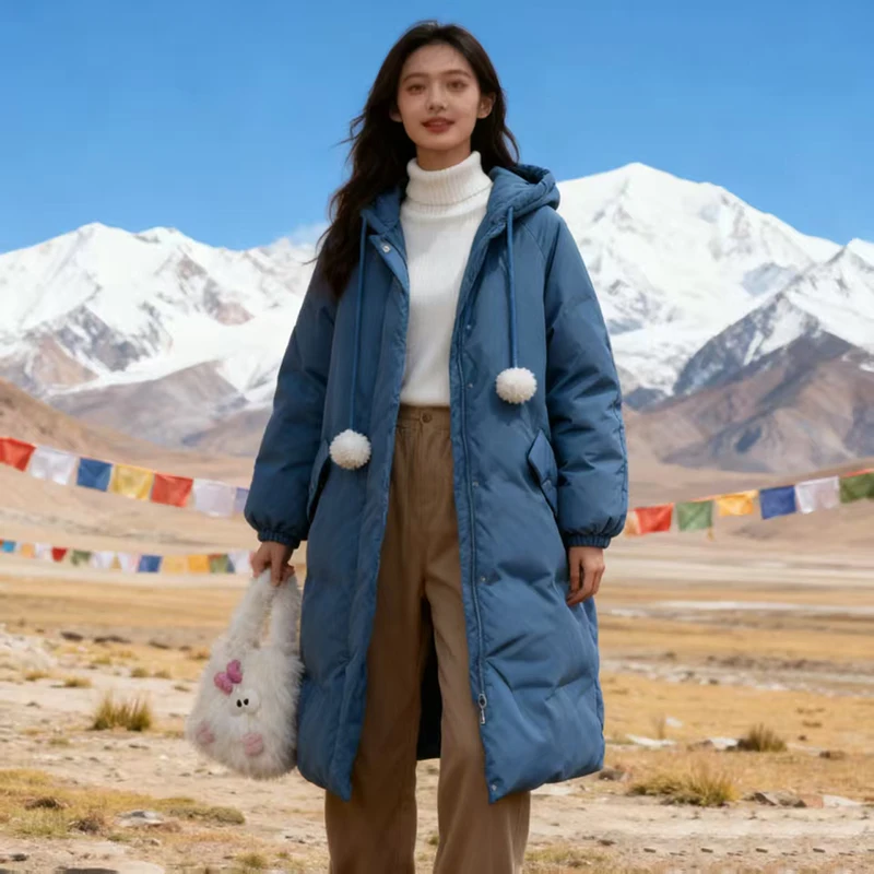 

Женская хлопковая куртка средней длины в корейском стиле с капюшоном, женские куртки, зимние офисные хлопковые пальто средней длины, теплые флисовые парки