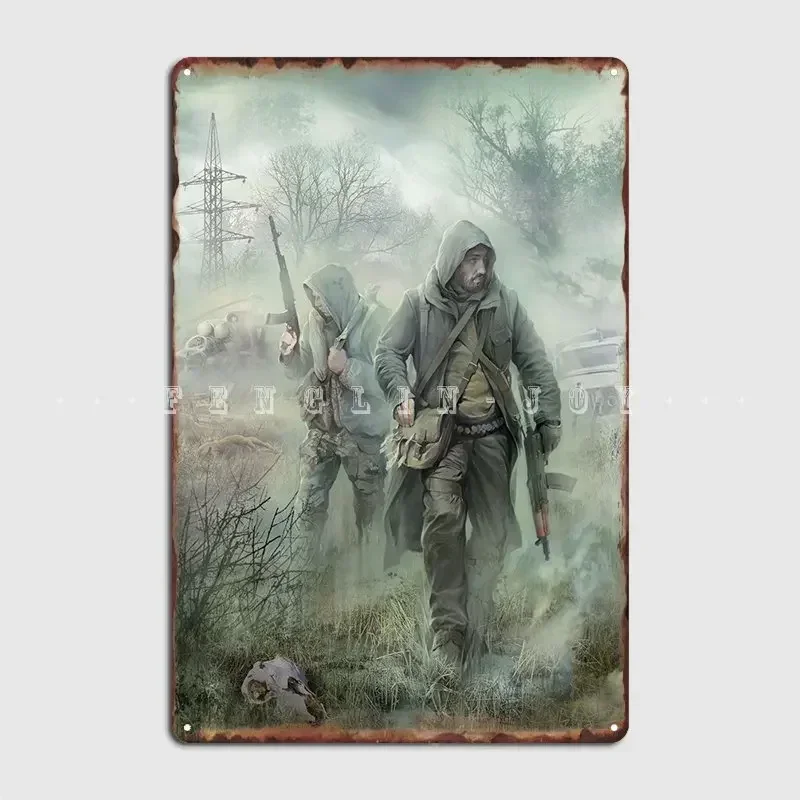 Stalker In The Fog Metal Sign Cinema Living Room Garage Club Funny Poster Tin Sign Poster