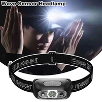 Strong Light Headlamp Mini Led Night Fishing Powerful Torch Head Lamp Outdoor Waterproof Camping Portable LED Sensor Headlamps