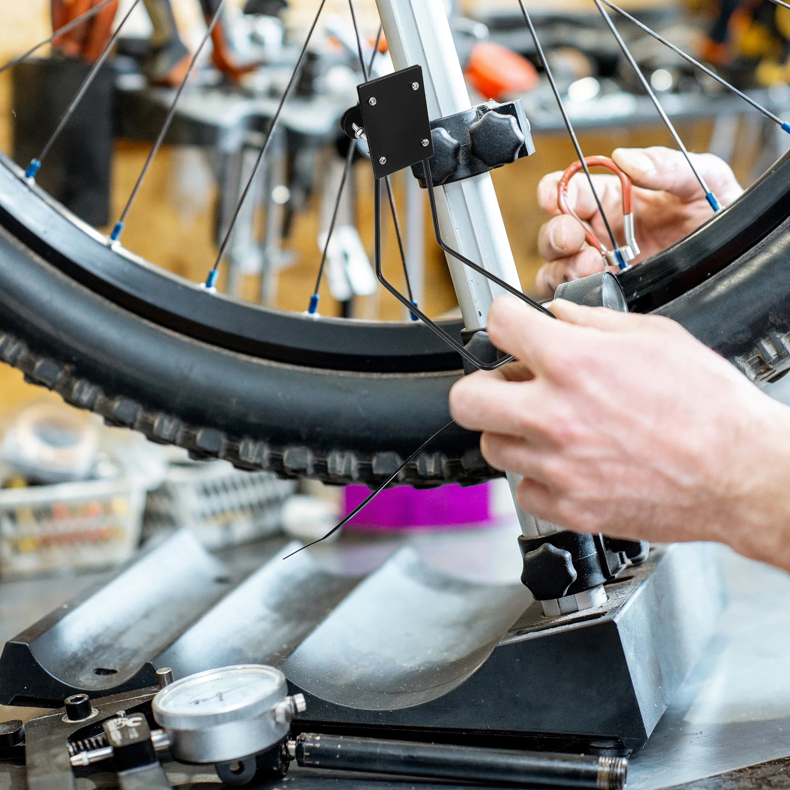 ملحقات حامل سلة الدراجة المعدنية للرف الأمامي للدراجة، سهلة التركيب، دعم ثابت، تطبيق واسع للتنقل والسفر #5