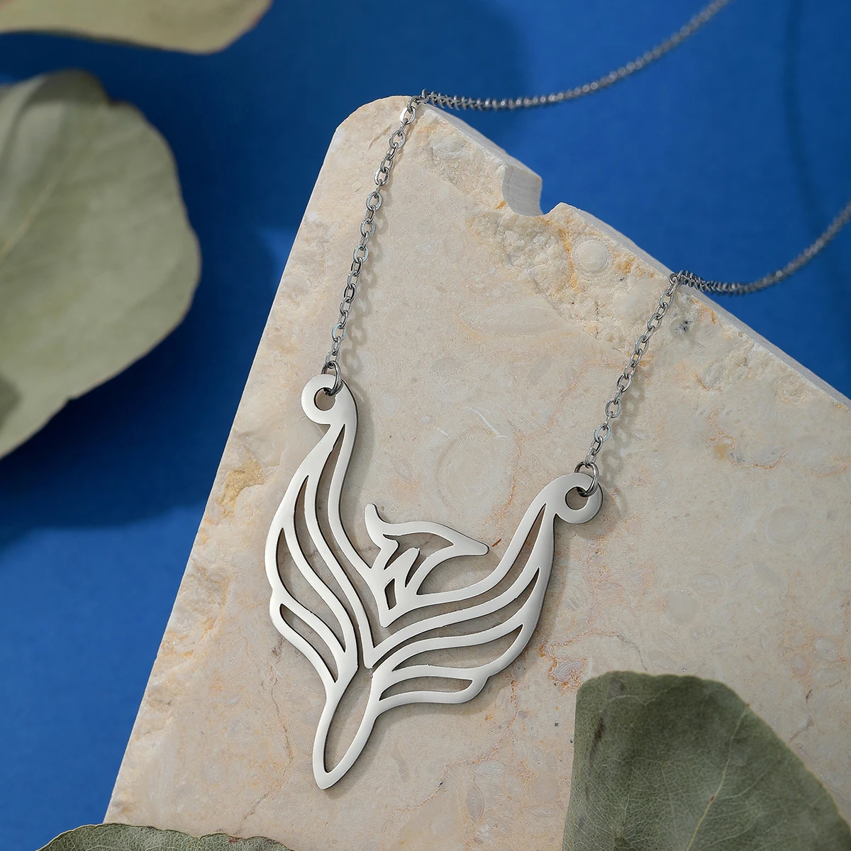 قلادة CHENGXUN-Phoenix للطيور النارية للرجال والنساء ، قلادة حيوانات ، مجوهرات الطيور ، فن الخط