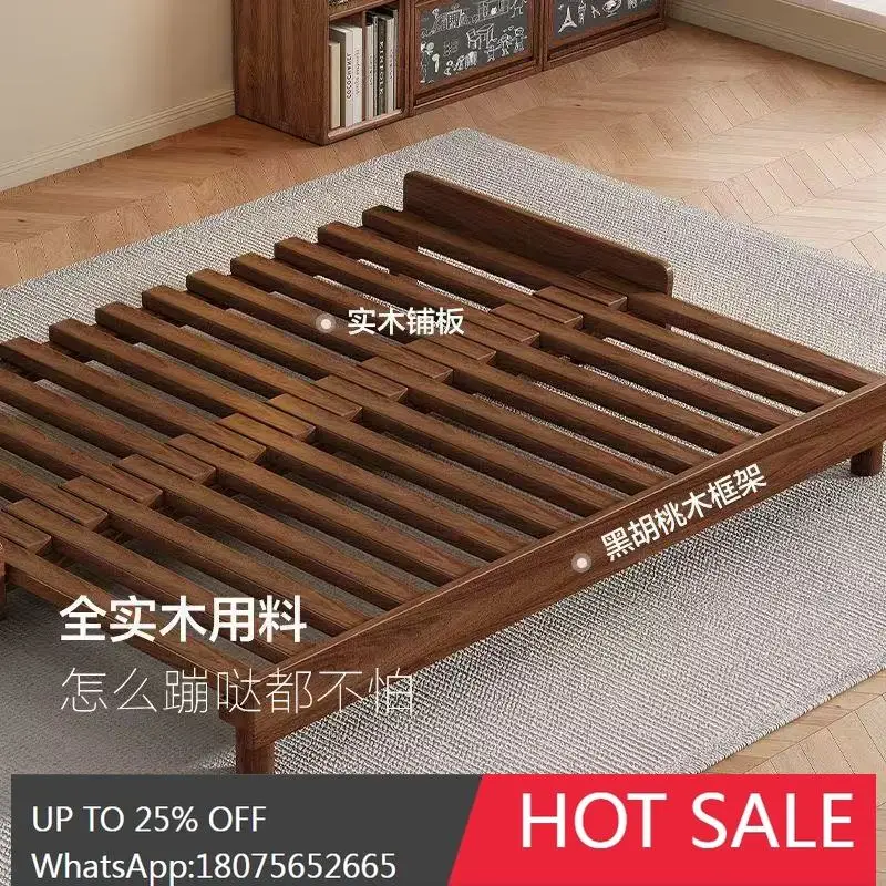 SGF All Solid Wood Sofa Bed Dual-Use Function Pull-Out Extendable Bed