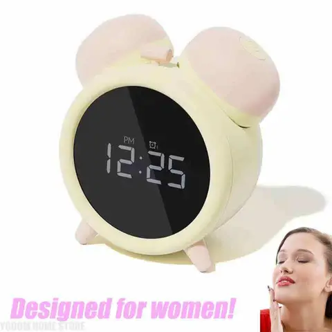 Despertador secreto feminino com design oculto para alívio do estresse, ajuda as meninas a aliviar a solidão, relógio de mesa multifuncional