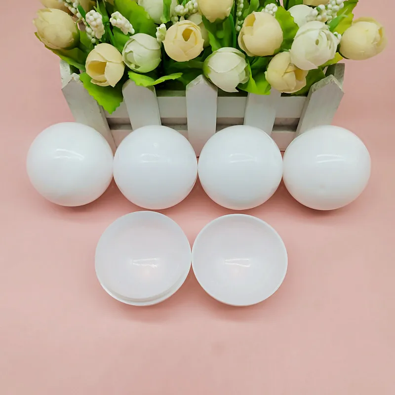 60Pcs 100mm White Hollow Ball PP Ball Customization Link