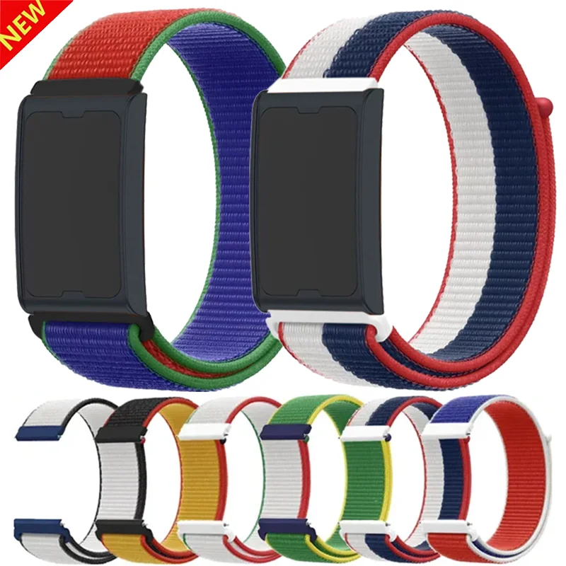 22mm 20mm Nylon Loop Strap For Amazfit Helio/Active 2 3 Balance 2 High-end lightweight bracelet For Garmin Forerunner 570 47mm