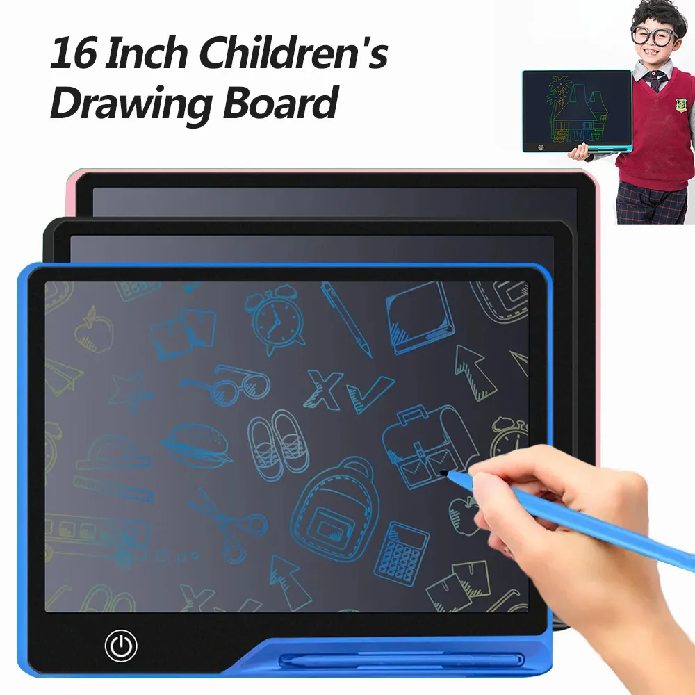 16Inch Drawing Tablet For Children Educational Toys USB Charging Doodle Writing Tablet Electron Handwriting Pad  3 Year Old Toys