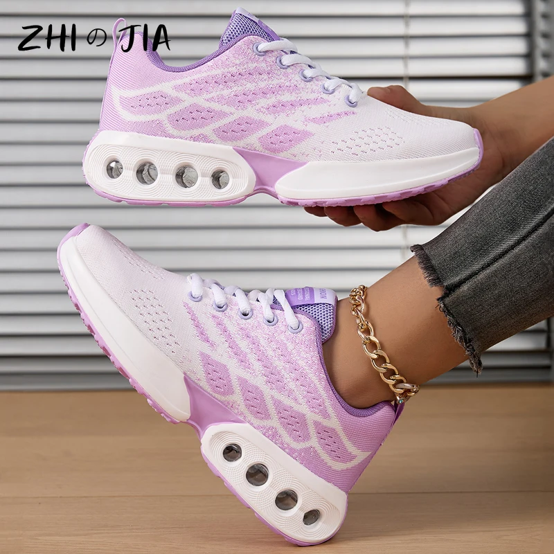 Women's Fashion Breathable Lightweight Running Shoes Summer Mesh Sports Shoes Comfortable Air Cushioned Footwear 36-42
