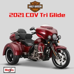 Maisto 1:12 Harley Davidson 2021 CVO Tri Glide Alloy Classic Street Motorcycle Model Diecast Leisure Motorcycle Model Kids Gifts