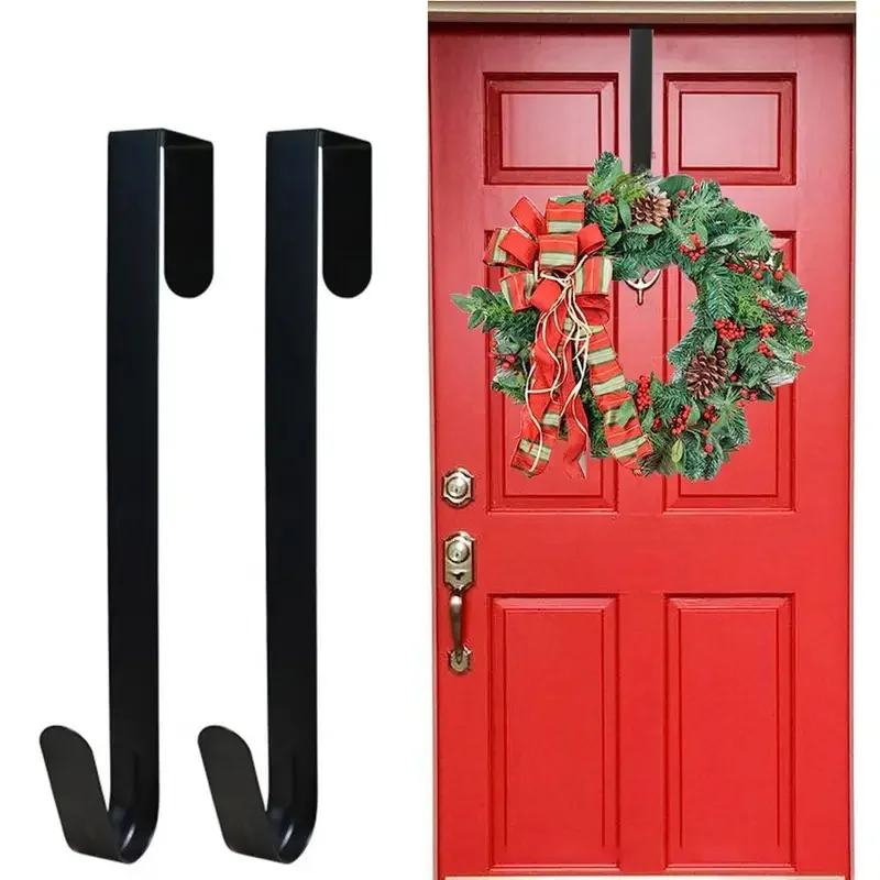 30 cm/12 Zoll Kranz-Aufhänger, rostfrei, korrosionsbeständig, stark belastbar, einfach zu installieren, Weihnachtskranz-Aufhänger-Dekor – Detail 2