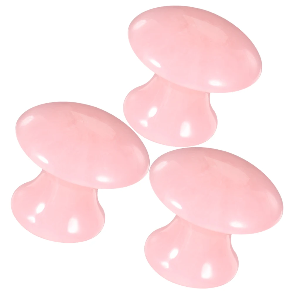 

3Pcs Practical Resin Facial Massage Scraping Tool Mushroom Shaped for Relaxation