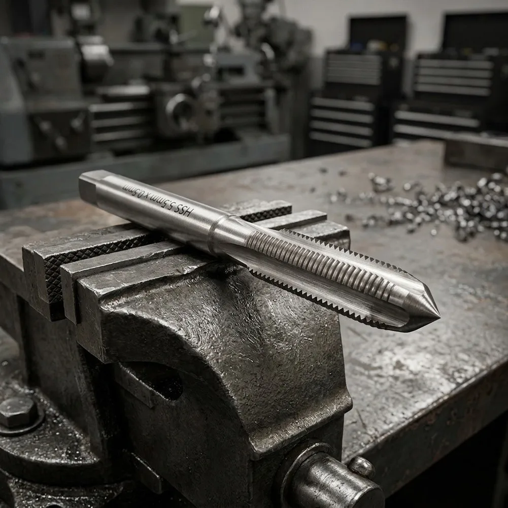M5.5 x 0.5mm Pitch HSS Tap Right Hand Thread for Internal Thread Cutting in Sheet Metal Castings and for forged Components