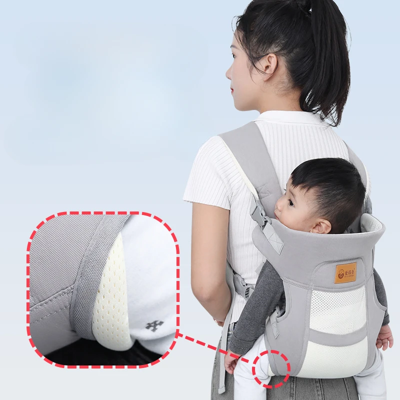 Baby\'s Shoulder Strap Artifact Liberates Hands Baby Goes Out with Multifunctional Horizontal Front Hug Portable Design