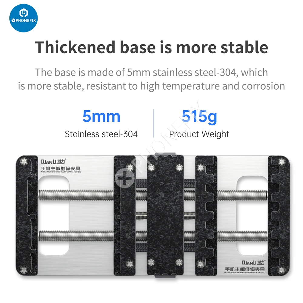 

QianLi Universal Phone Repair Fixture CNC Machining PCB Holder Clamp for Mobile Phone Motherboard IC Chip Face ID lattice Repair