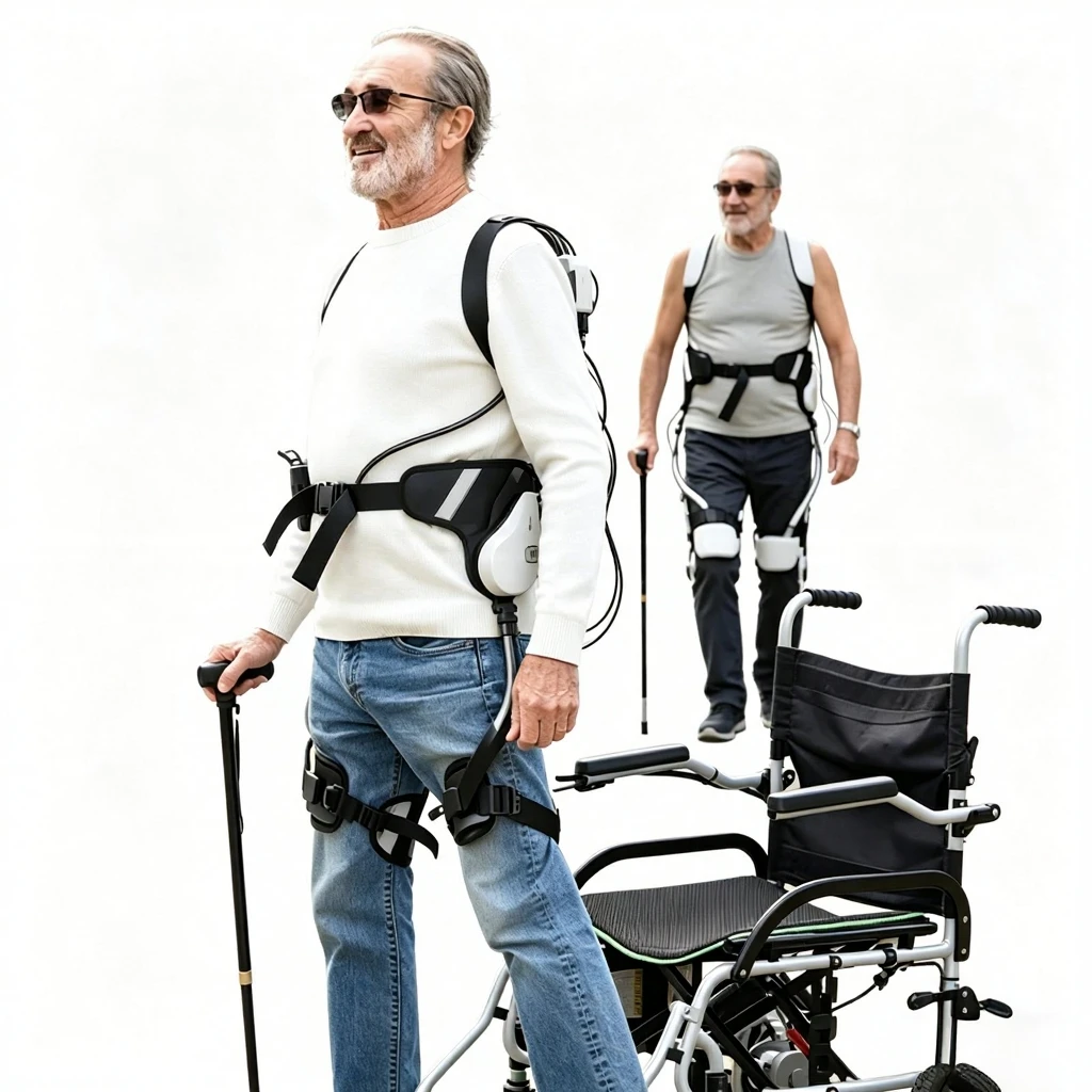 

【Hot Sale】Intelligent Electric Exoskeleton Walking Aid Leg Rehabilitation Trainer