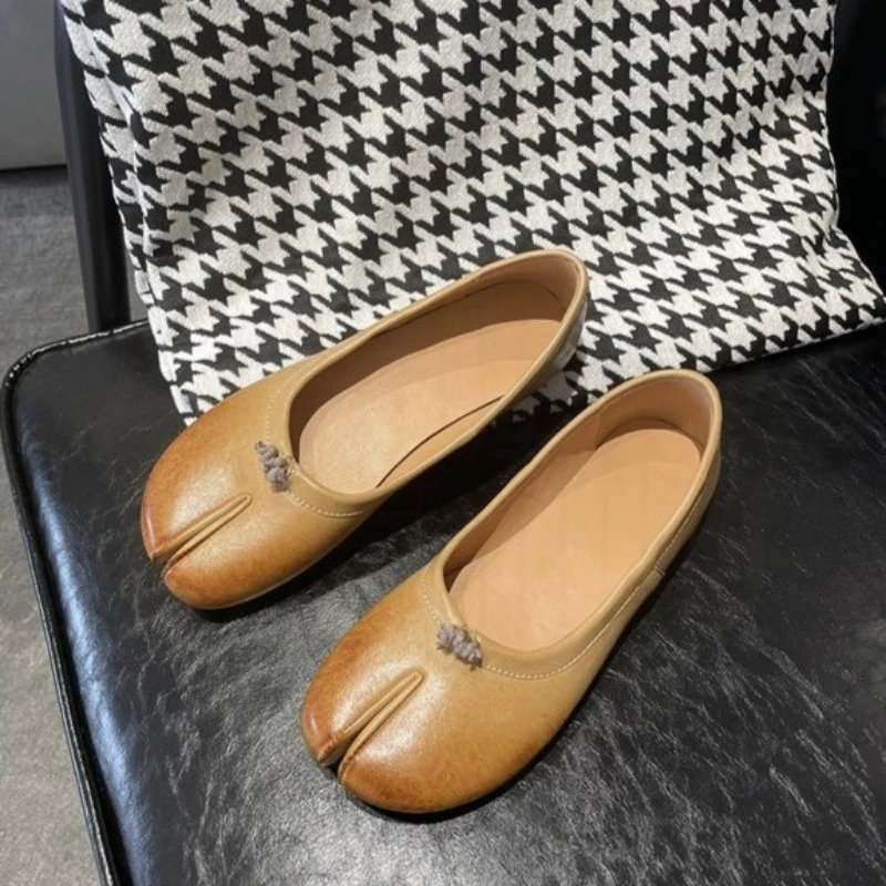 

Retro Womens Mary Jane Shoes Luxury Genuine Leather Casual Shoes for Woman Japanese Style Flat Shoe Designer Shoes Zapatos Mujer