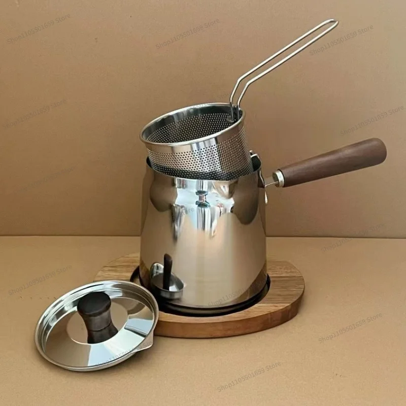For 304 Stainless Steel Pot, Small Heightened and Deepened Filter Pot for Household Use