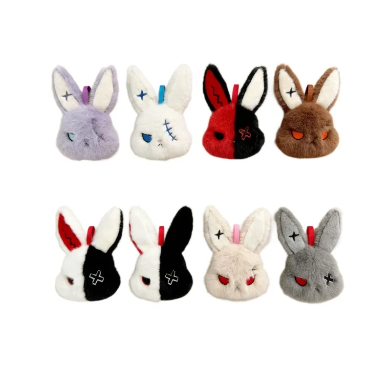 2026 Heißer Gothic-Hasen-Plüsch-Schlüsselanhänger, Kaninchen-Taschenanhänger, Kawaii-Schlüsselring-Anhänger, Auto-Taschen-Ornament, Geschenk
