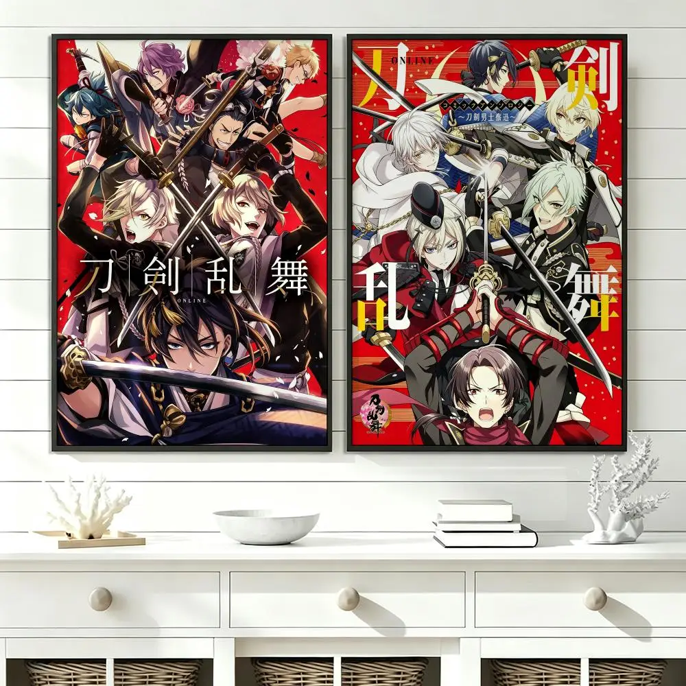 game Touken Ranbu Poster Poster HD Trendy SelfAdhesive Wall Art Print For Living Room Bedroom Dorm Office Home Gift