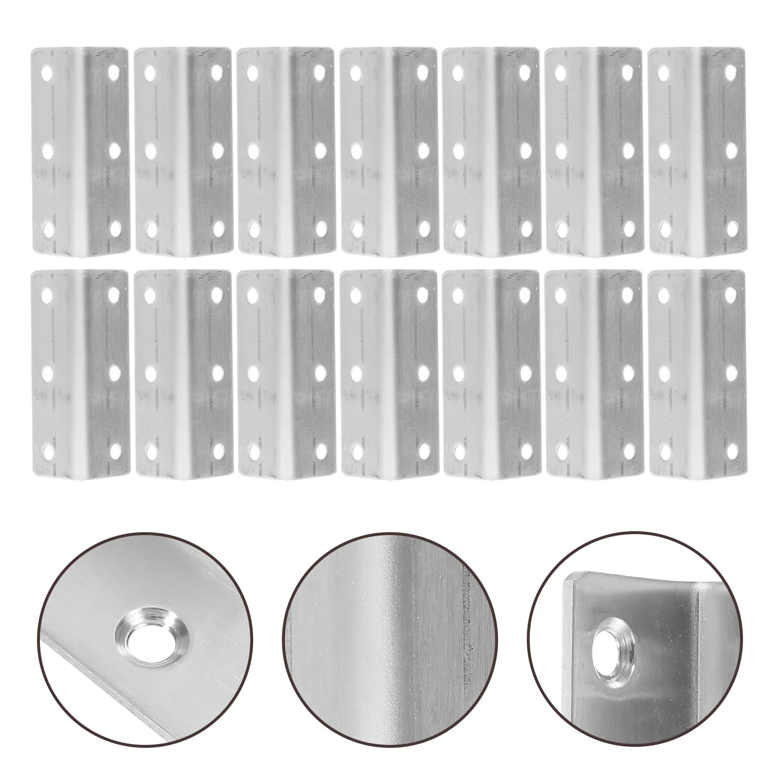 

20Pcs Corner Braces Stainless Steel L Brackets Heavy Duty for Wood Furniture Frame 90 Degree Angle Brackets Corner Bracket