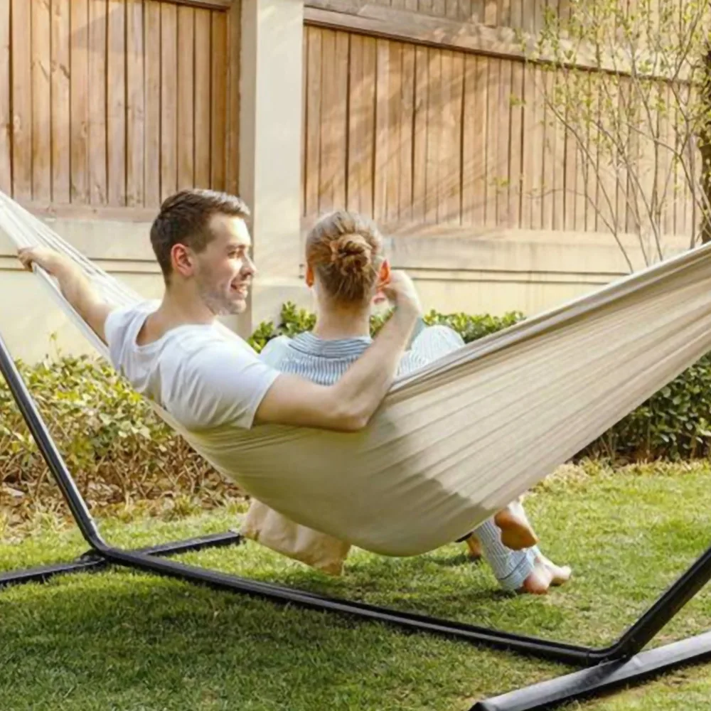 Swing-Bed Hammock Hanging Fabric Patio Double-Hammock Travel Outdoor Camping Canvas Hiking Dropshipping