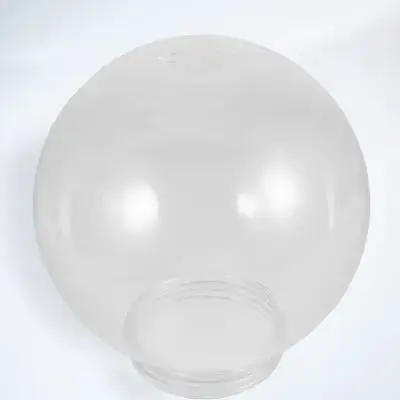 Acrylic Transparent Sphere Lampshade Replacement Round Ball Globe 25cm Diameter 12cm Fitter Opening Outdoor Wall Lamp Sconce