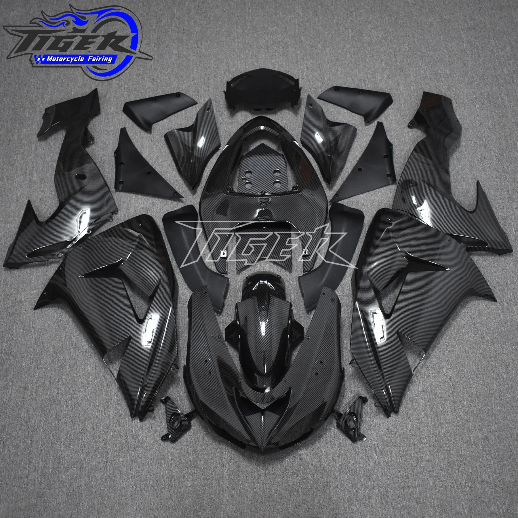 Bodywork for Kawasaki ZX-10r 2006 - 2007 Black Body Kits ZX-10r 06 07 Fairings ZX-10r 2006 2007
