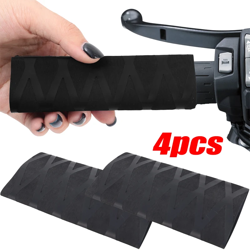 

2/4PCS Motorcycle Handlebars Wear-Resistant Cover Universal Motorcycle Heat-Shrink Grip Covers Comfortable Grips Fits Most