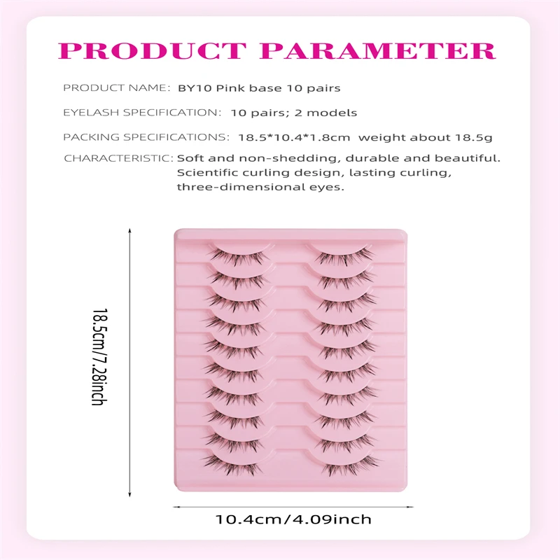 لطيف الفتيات سميكة كحل تأثير 11 مللي متر مظهر طبيعي أسود الشعر شعار مخصص رقيقة الفرقة جلدة طبقة ثلاثية الأبعاد #5