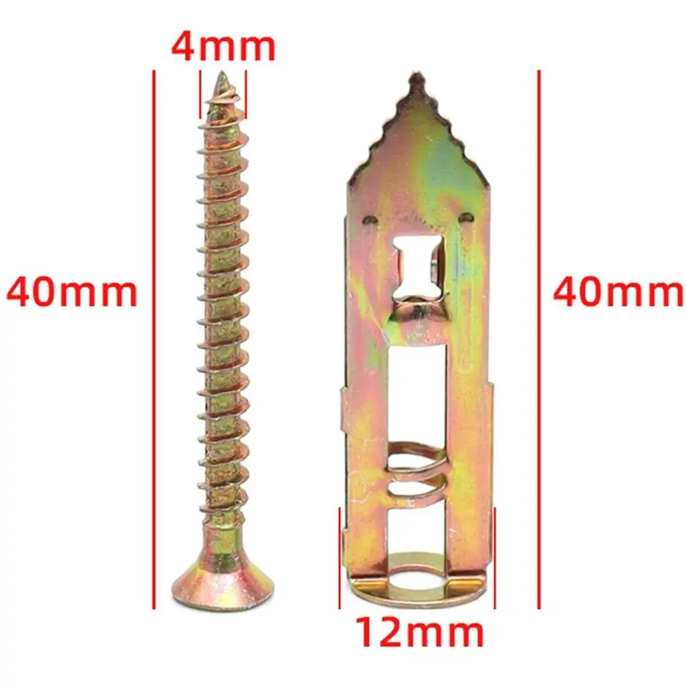 Plasterboard Nail Self-Tapping Screws Kit Dowel Fixing Tools Screws Expansion Nails Plasterboard Wall Fixing Plug