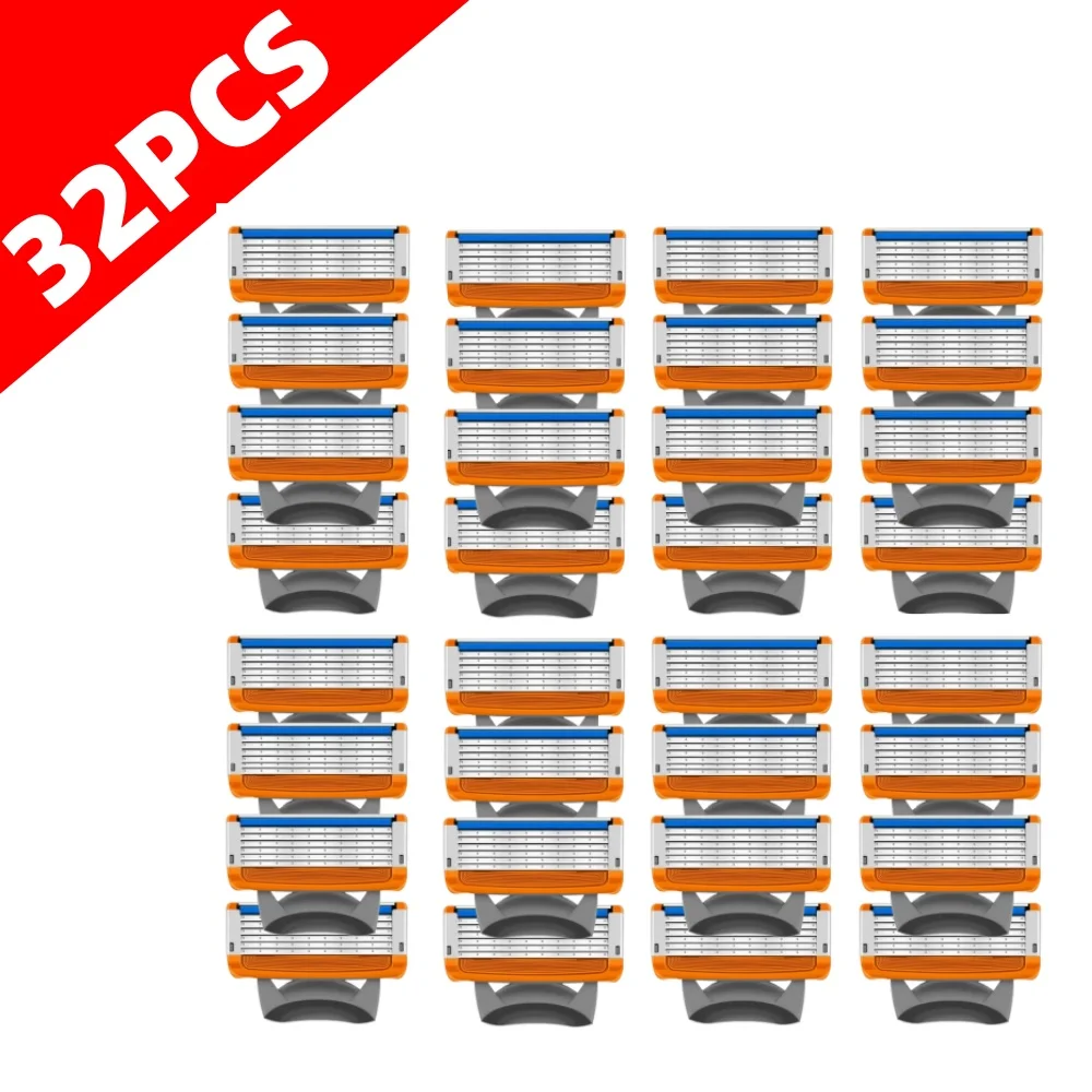 Высококачественная 5-слойная ручная бритва с 4 сменными лезвиями, фирменная универсальная ручка и головка