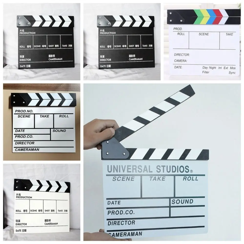Wooden Regisseur Scene Clapperboard Photography Ornaments Creative Photography Prop Regisseur Board Personalized Regisseur Board