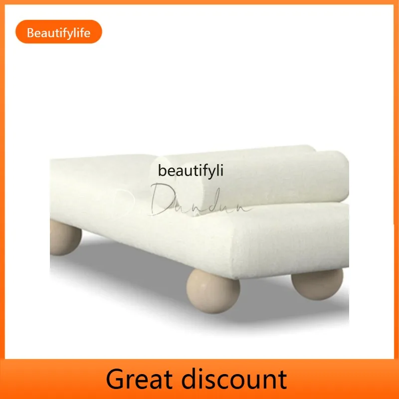 

A135 Легкая роскошная ткань из овечьей шерсти, шар из цельного дерева, диван для гостиной, полоска, домашний табурет для смены обуви