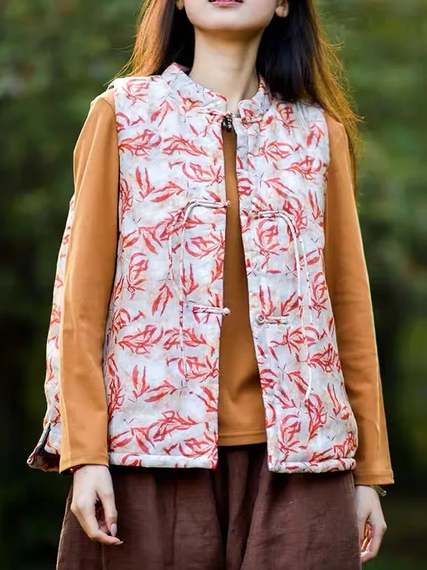 

Новая женская модная теплая блузка-рубашка 2025 года в китайском стиле с универсальным художественным ретро-принтом, из хлопка и льна, с воротником и пуговицами