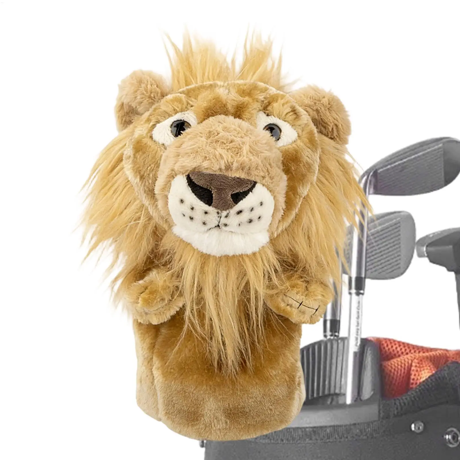 Animal Golf Headcovers Set for Driver & Woods Cow Print Plush Driver Head Cover, Soft Protective Funny Club Covers, Cute Gift