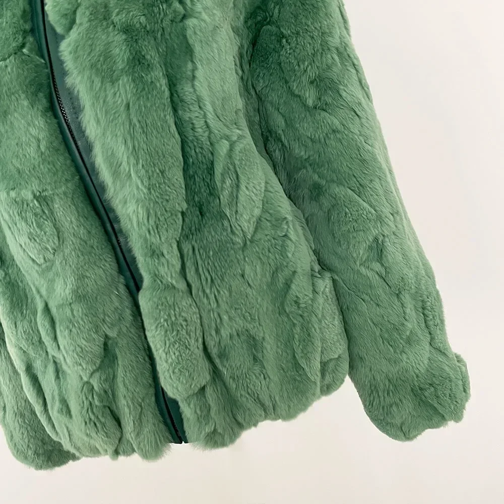 OFTBUY chaqueta de piel de conejo auténtica 2025 ropa femenina de invierno nuevo en abrigos y chaquetas chaquetas coreanas Dongdaemun chaquetas de mujer de alta calidad