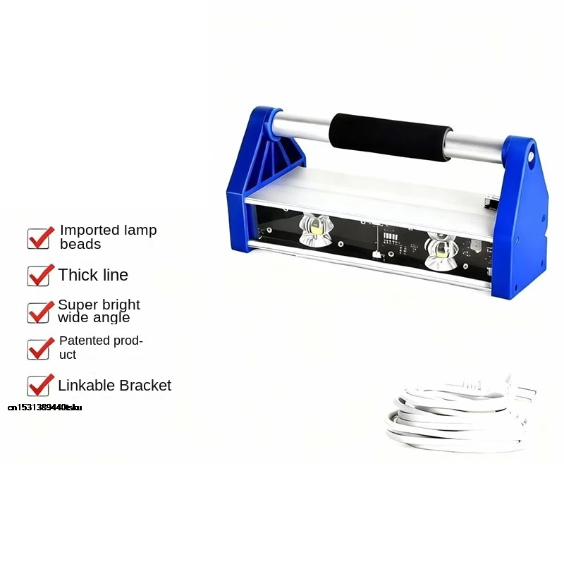 Dual LED Wall Polishing Lamp Transparent Corner Light Wall Polishing Tool for Smooth Finish