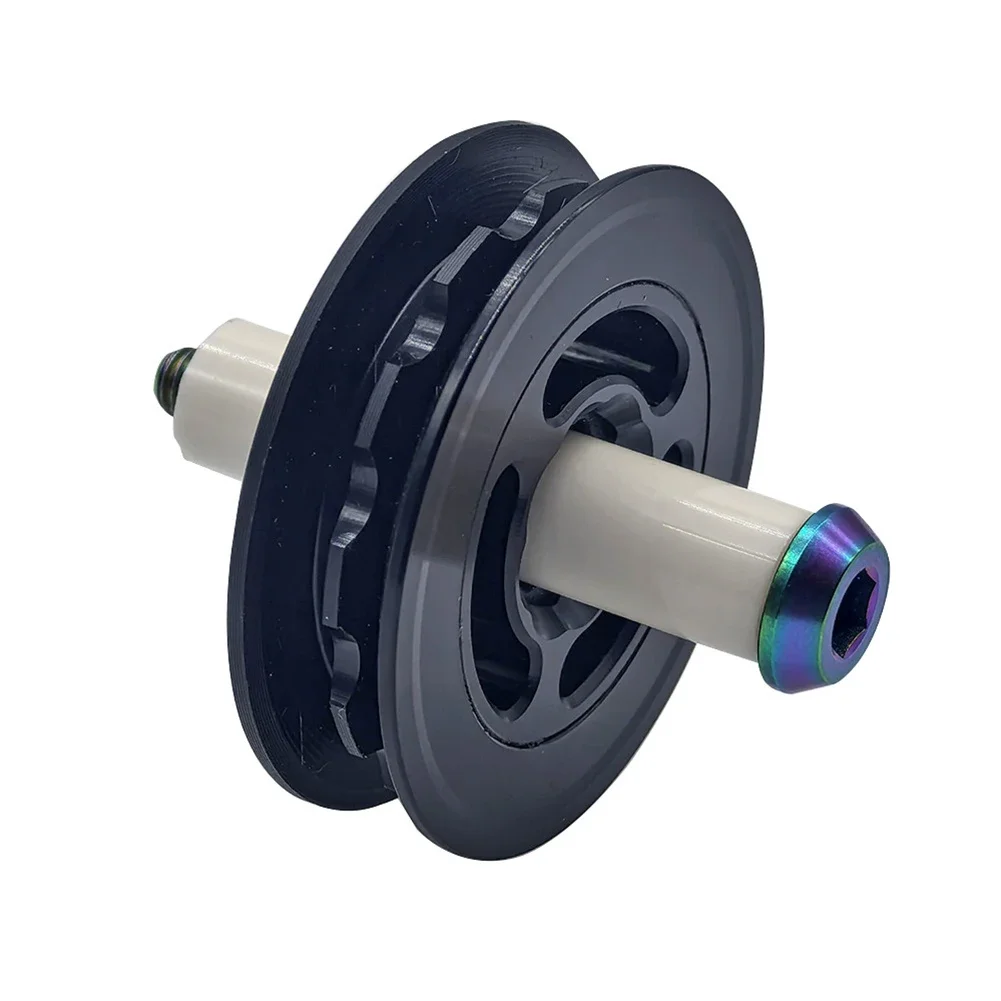 

10mm Guide Wheel Ti Alloy Bolt 41mm Sleeve Black Color Distance Over 45mm M5*P0.8 Thread Specification Smooth Porcelain Sleeve